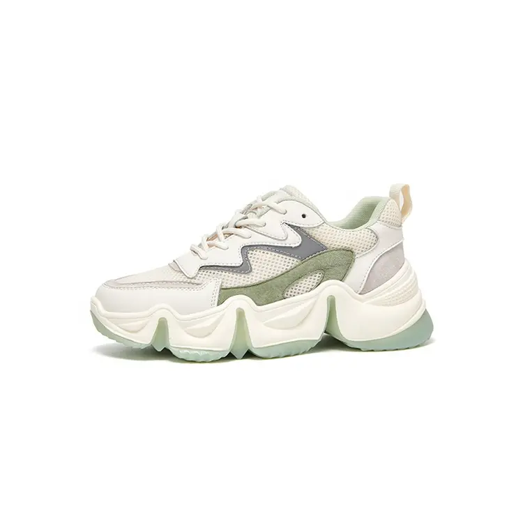 Hot Selling Summer Lace-up Mesh Breathable Walking Shoes for Girls